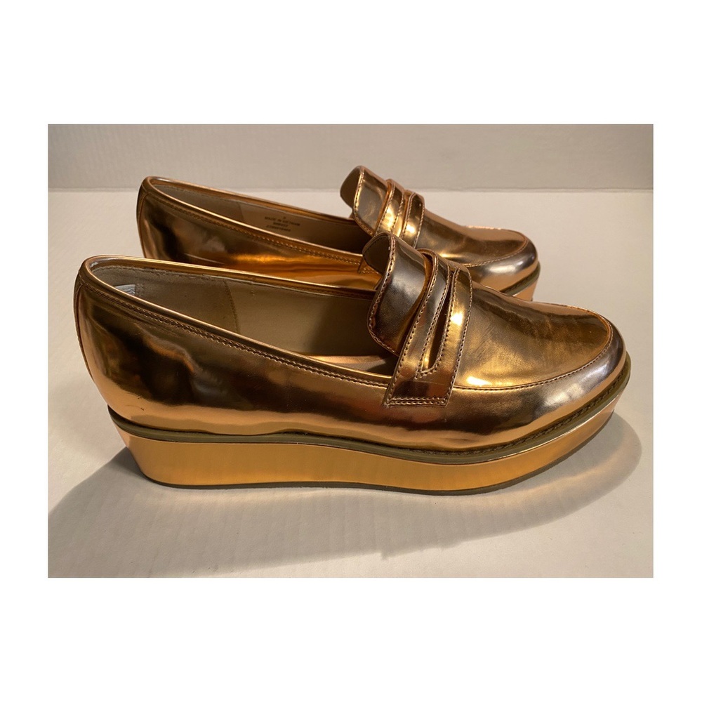 ASOS ROSE GOLD PLATFORM LOAFER